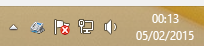 Gradwell Dialer pinned to notification area