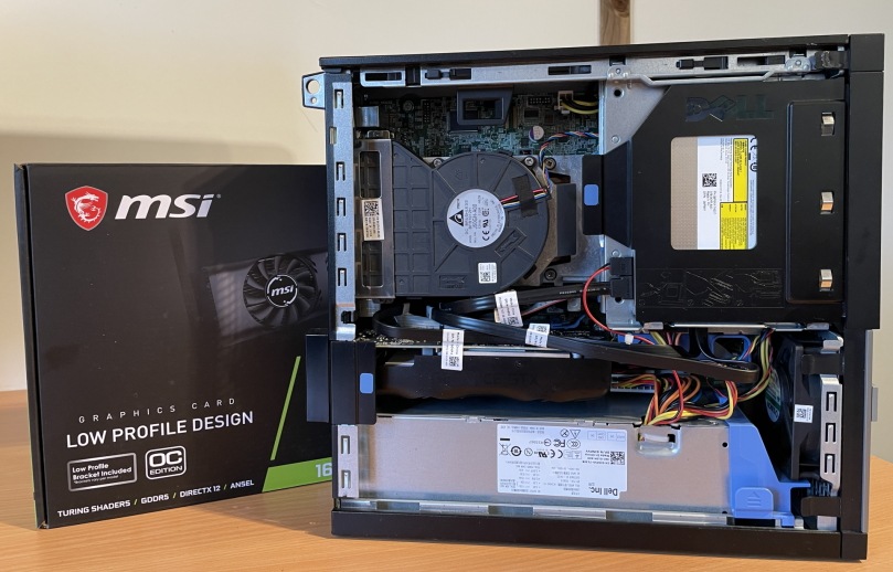 Dell OptiPlex 7010 SFF Upgraded with the MSI GEFORCE GTX 1650 Low Profile OC Edition