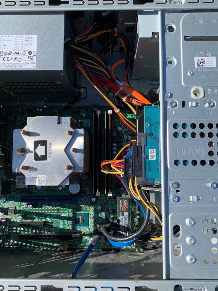 Image of Samsung EVO 860 Installed in Dell XPS 8900