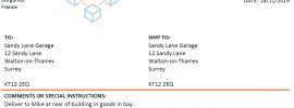 Sample PDF Invoice Generated by Microsoft Flow