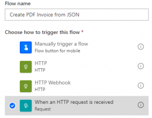 Create PDF Invoice using Microsoft Power Automate with JSON