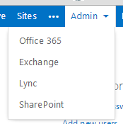 Go into Exchange Administration in Office 365 Admin Center