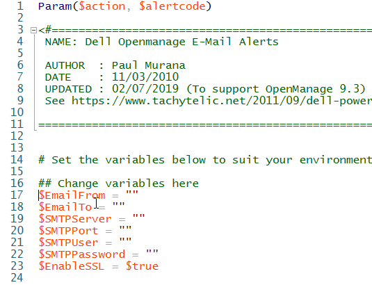 Animated GIF showing how to comment multiple lines of code with Windows PowerShell ISE