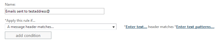 Office 365 - Creating a new transport rule