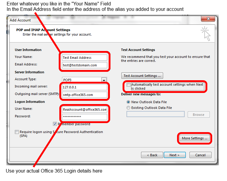office 365 email alias